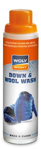 Засiб для прання виробiв з пуху, вовни i шовку Woly Sport Down & Wool Wash, 250 мл