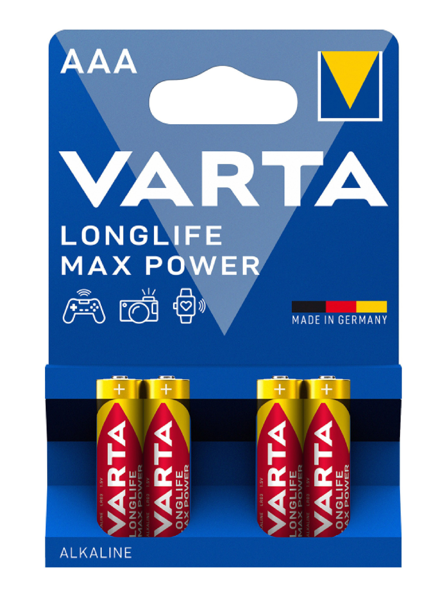 Батарейки Varta LONGLIFE MAX POWER AAA BLI, 4 шт
