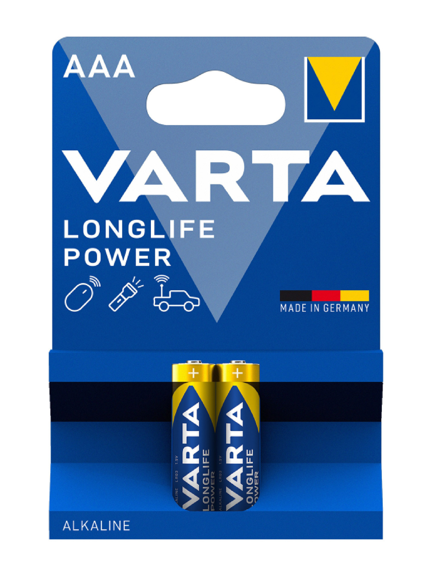 Батарейки Varta LONGLIFE POWER AAA BLI, 2 шт