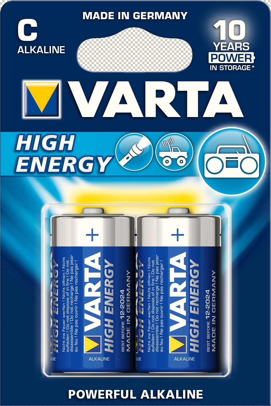 Батарейки Varta Baby High Energy 2