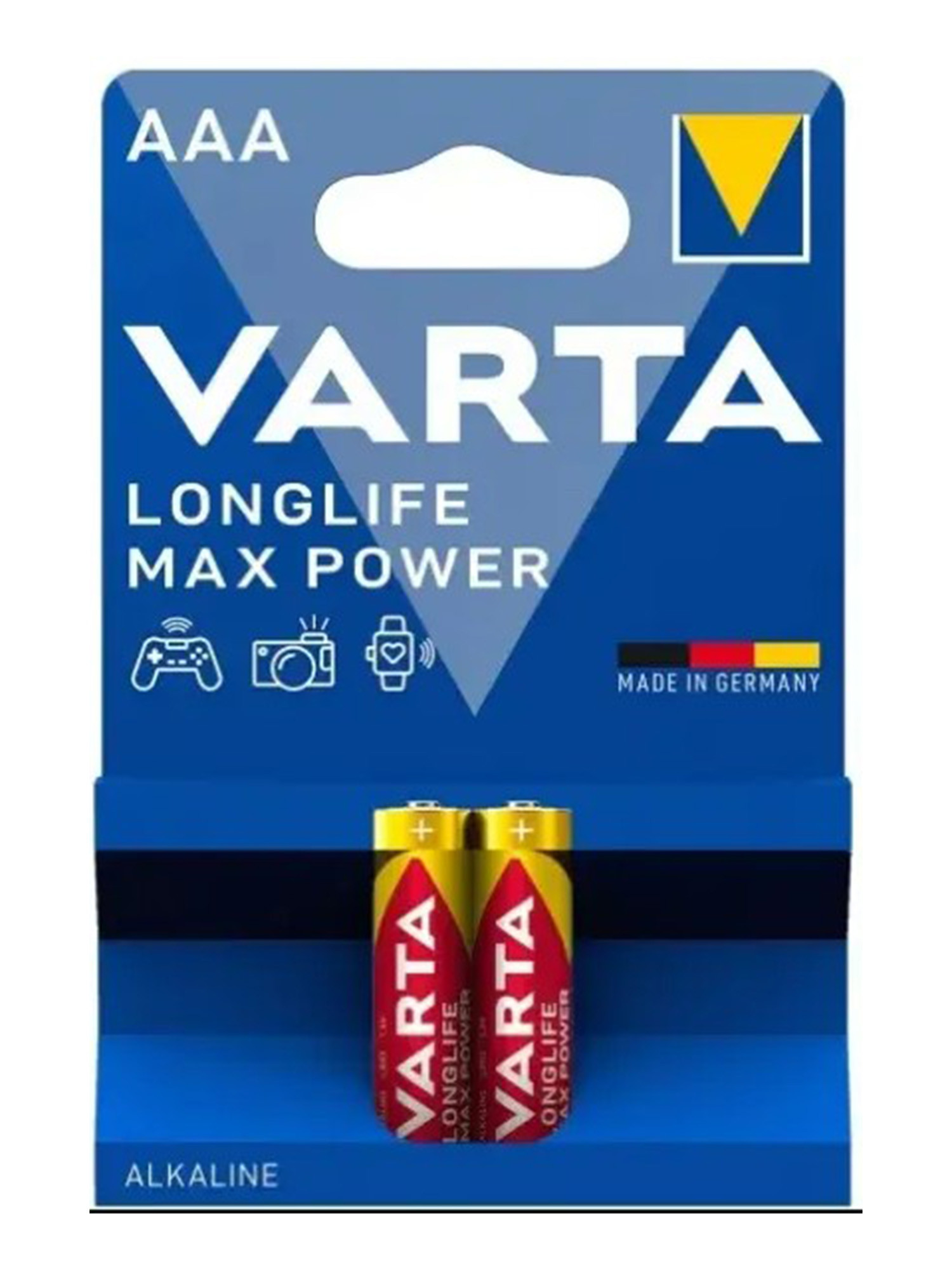 Батарейки Varta LONGLIFE MAX POWER AAA BLI, 2 шт