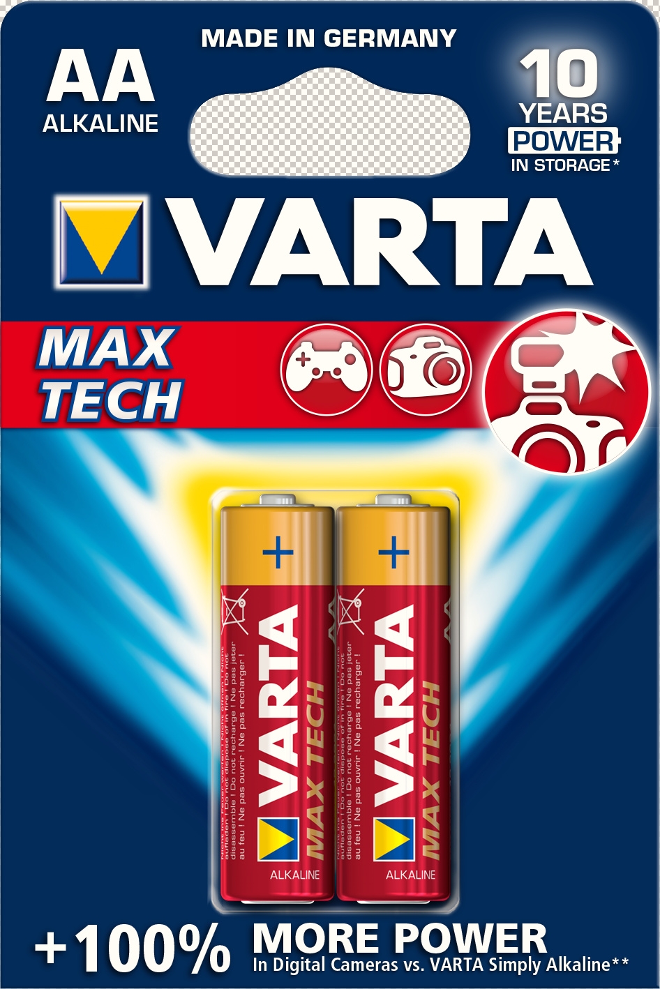 Батарейки Varta Mignon Max-Tech Spo Blister