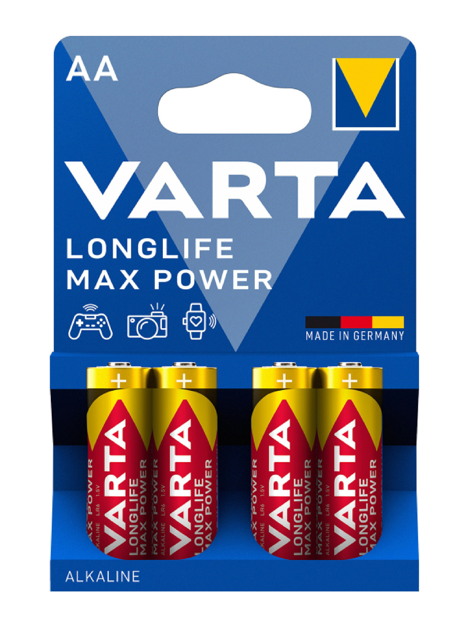 Батарейки Varta LONGLIFE MAX POWER AA BLI, 4 шт