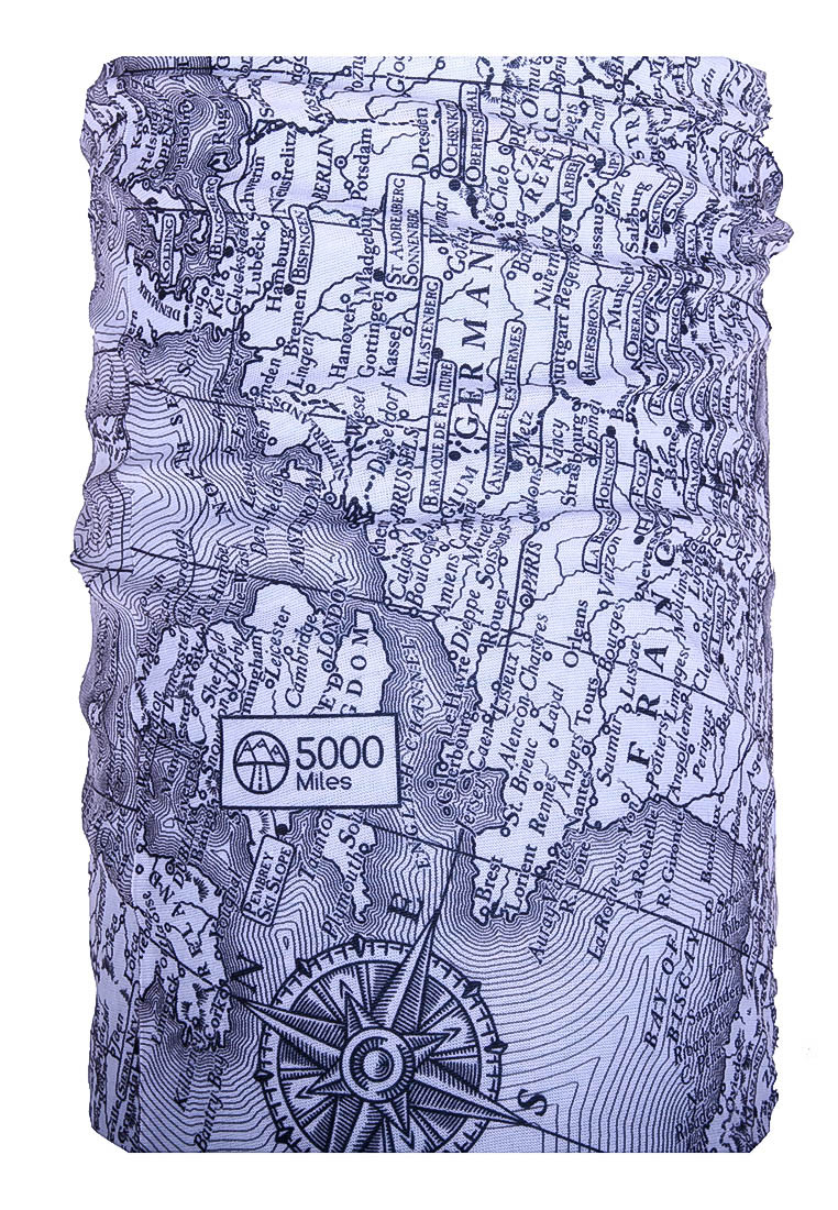 Бандана 5000 Miles Map
