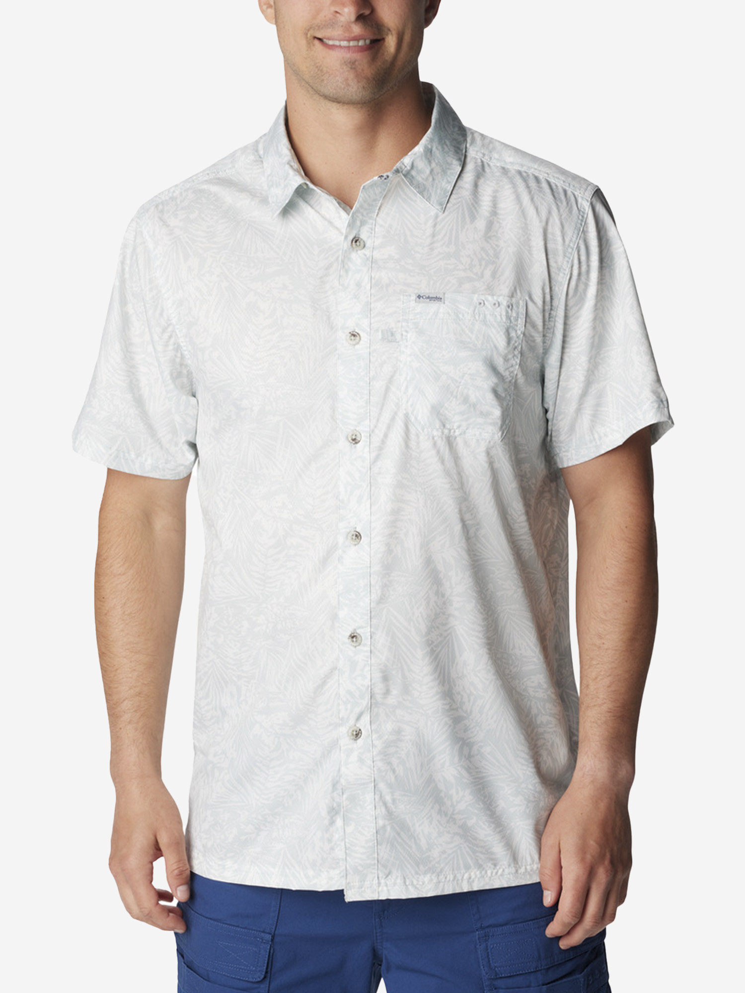 Рубашка с коротким рукавом мужская Columbia Super Slack Tide™ Camp Shirt