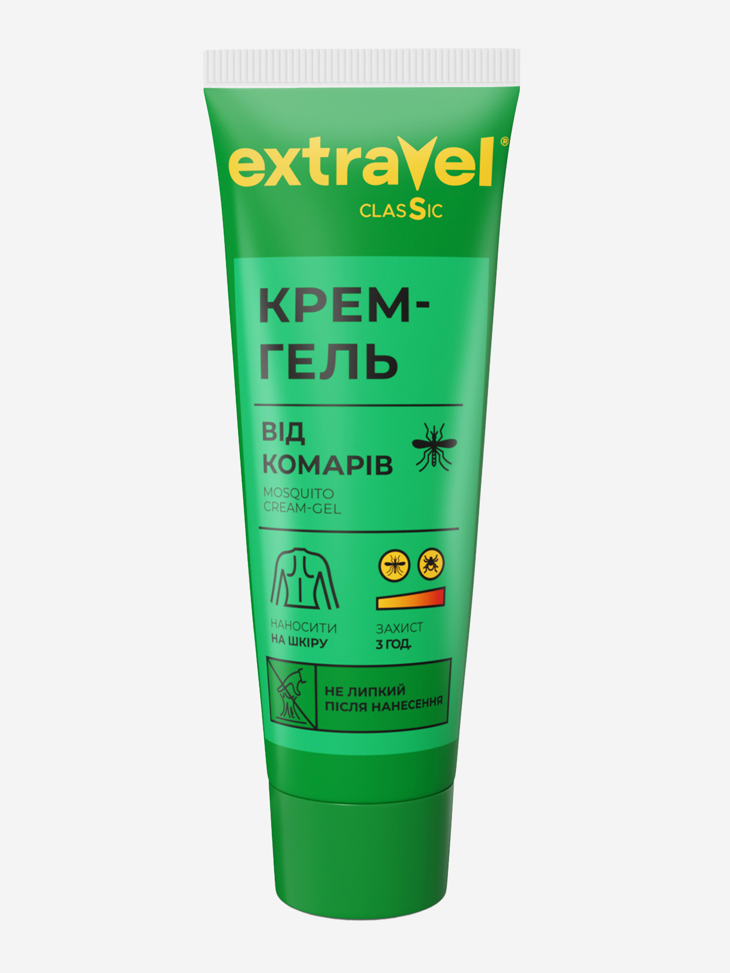 Крем-гель від комарів Extravel Classic, 60 мл