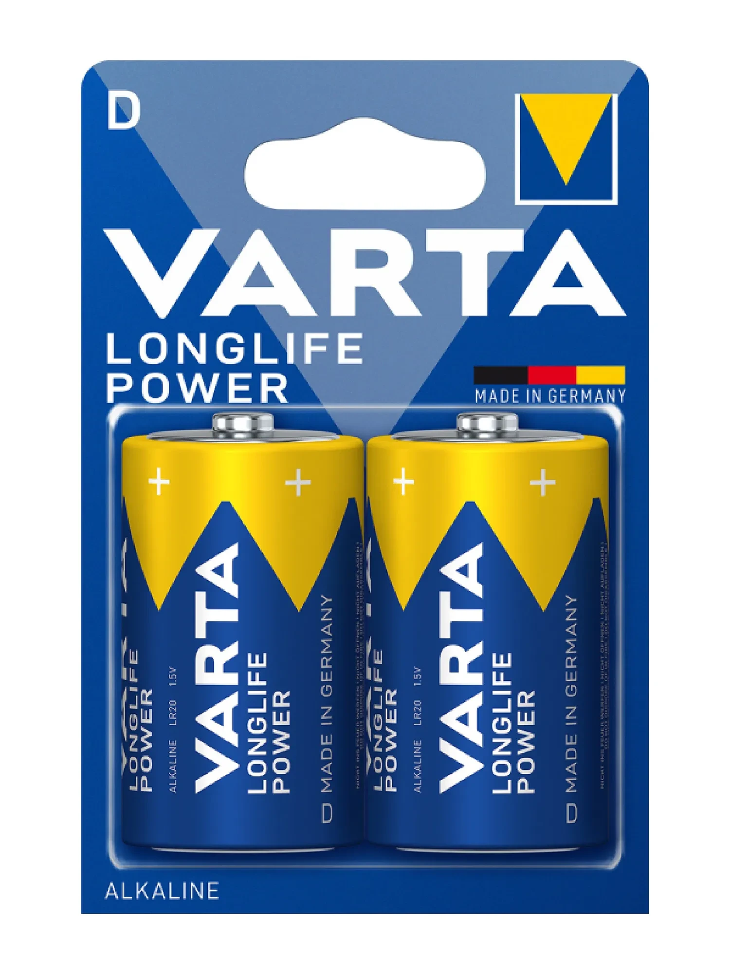 Батарейки Varta LONGLIFE POWER D BLI, 2 шт