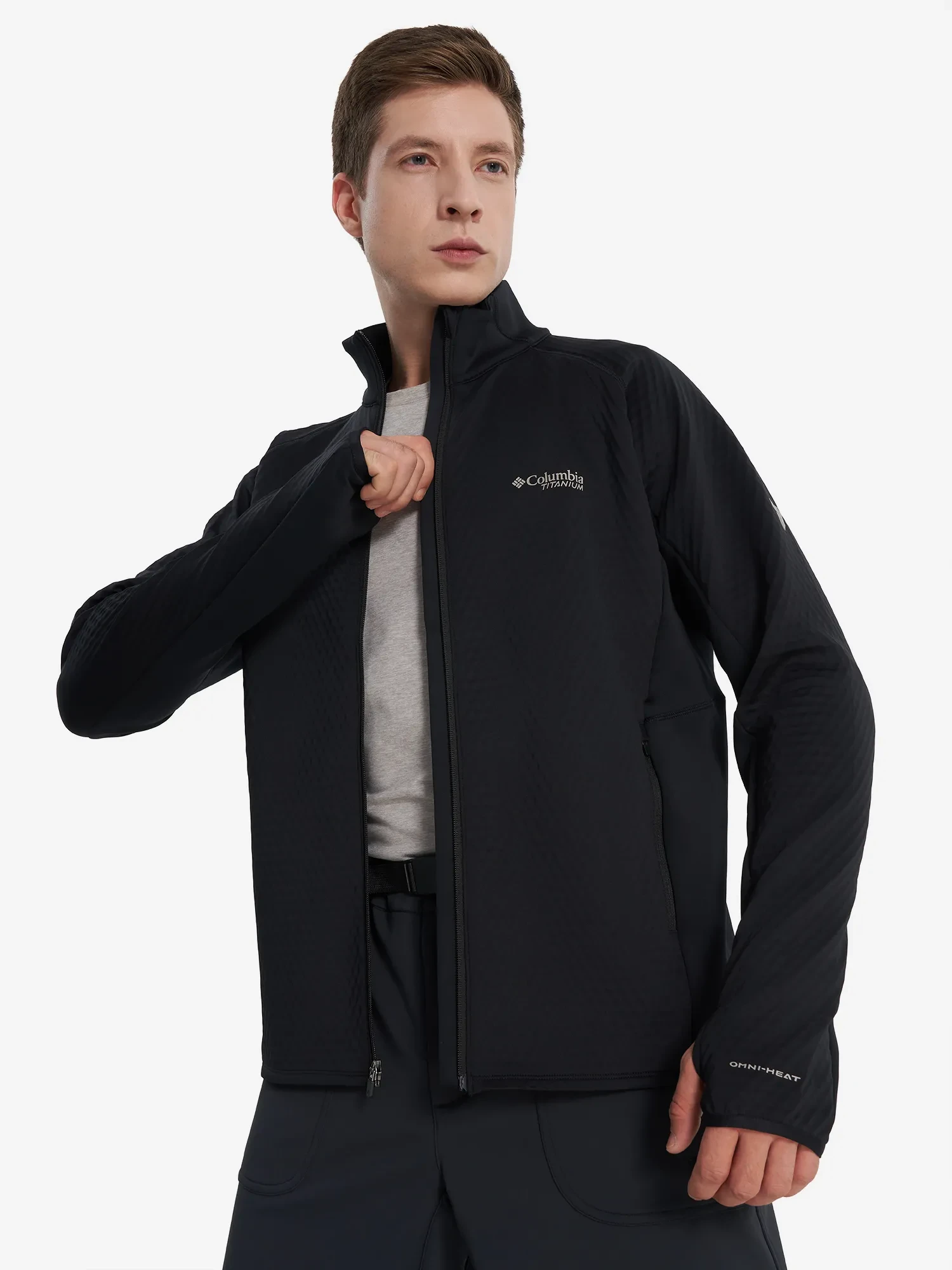 Джемпер флісовий чоловічий Columbia Crystal Leaf Omni-Heat Helix Full Zip