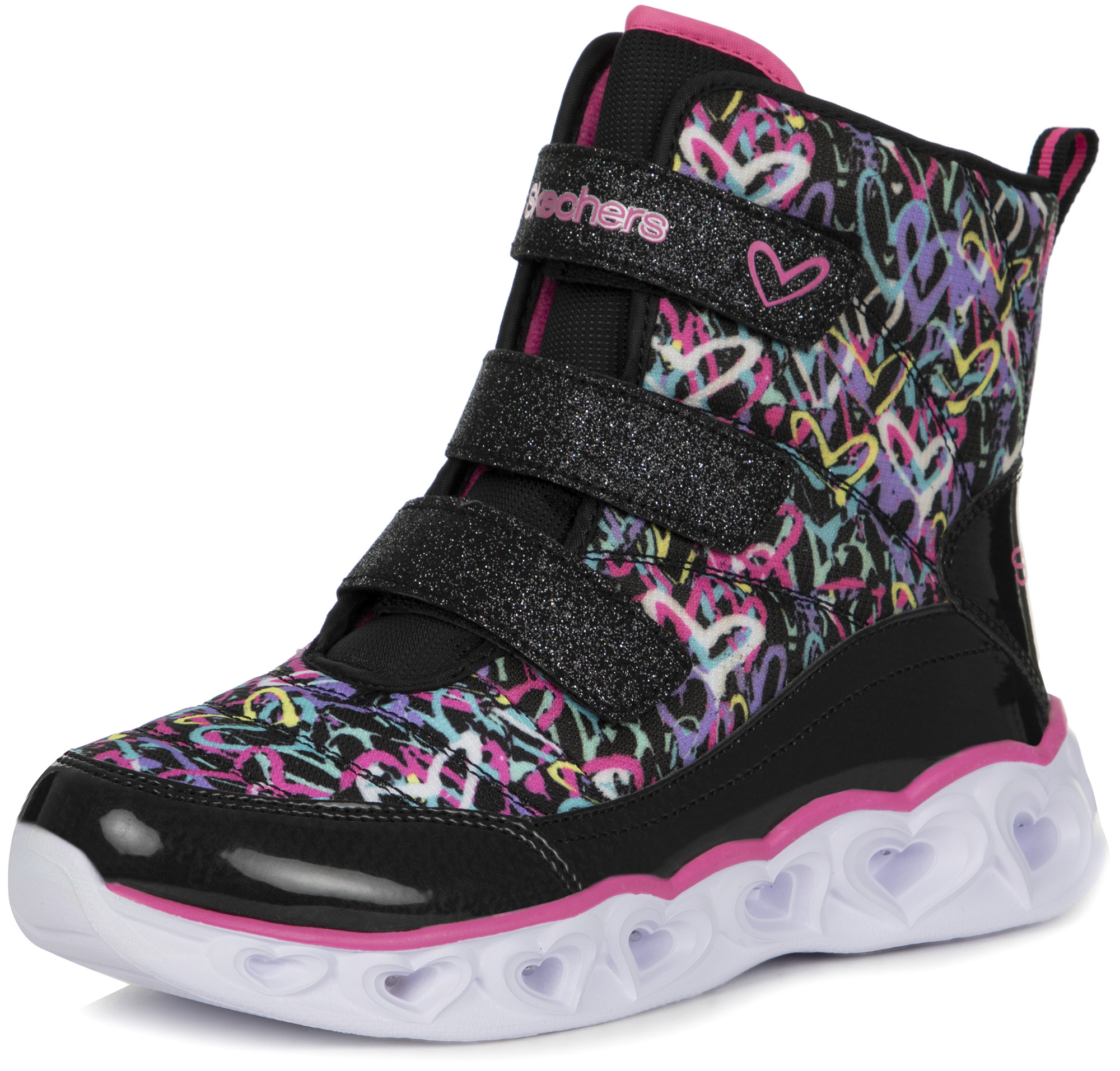 Сапоги утепленные для девочек Skechers Heart Lights