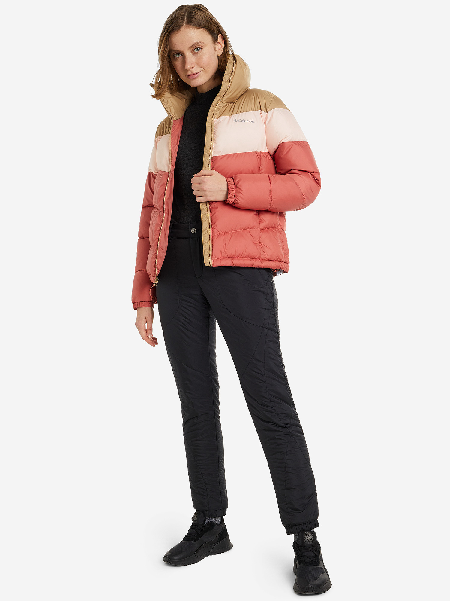 Куртка утеплена жіноча Columbia Puffect Color Blocked Jacket