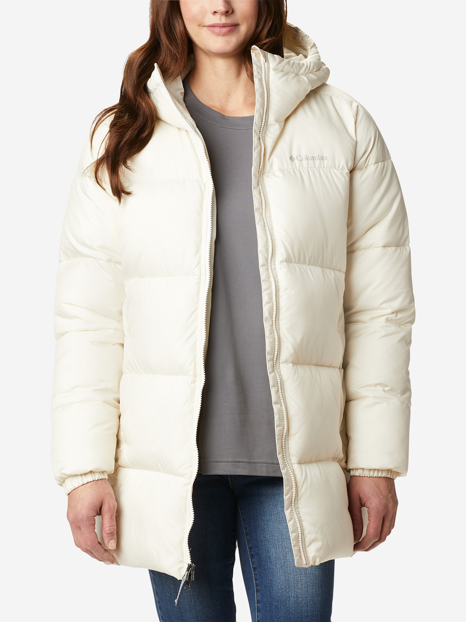 Куртка утепленная женская Columbia Puffect Mid Hooded Jacket