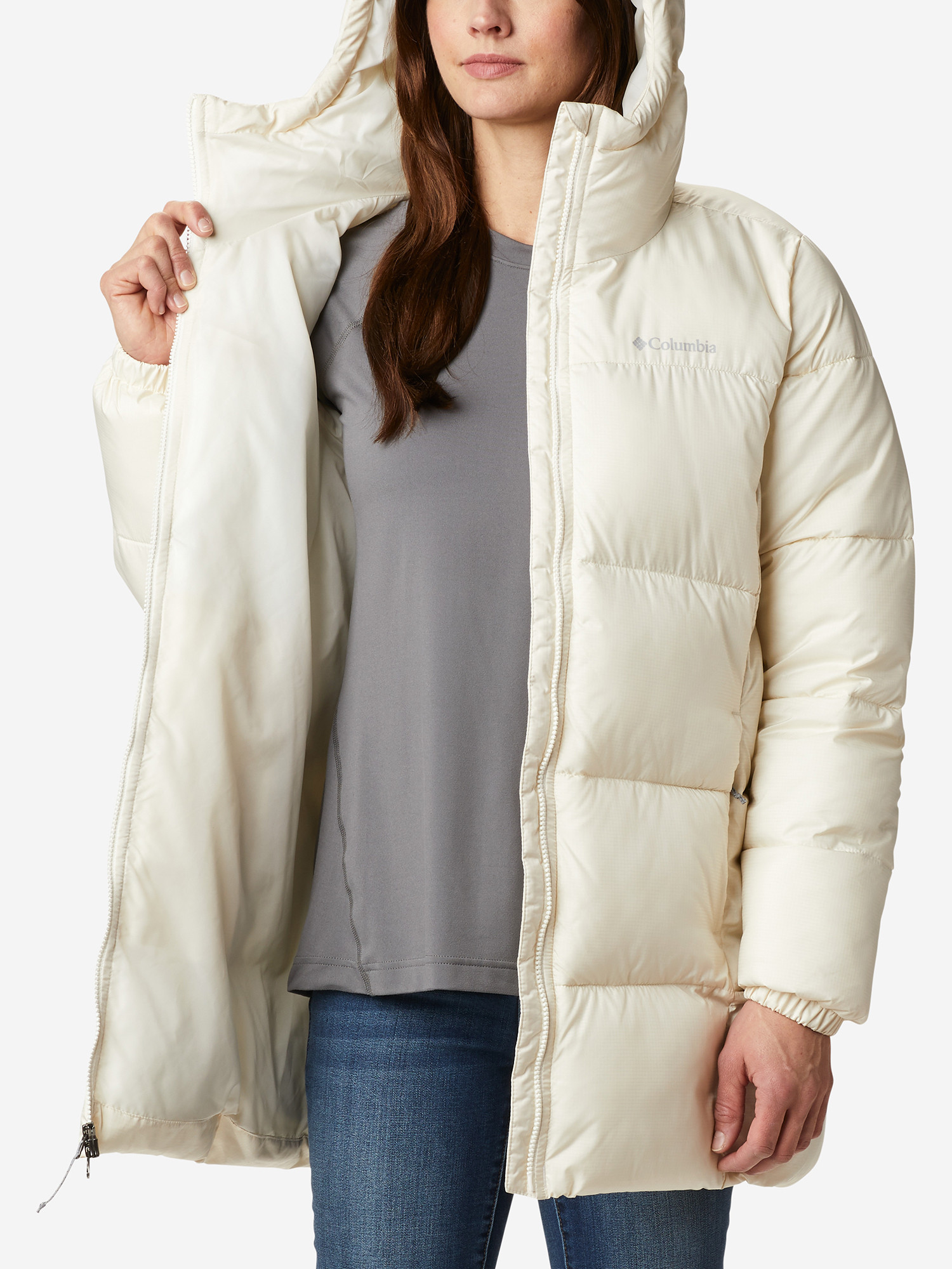 Куртка утепленная женская Columbia Puffect Mid Hooded Jacket