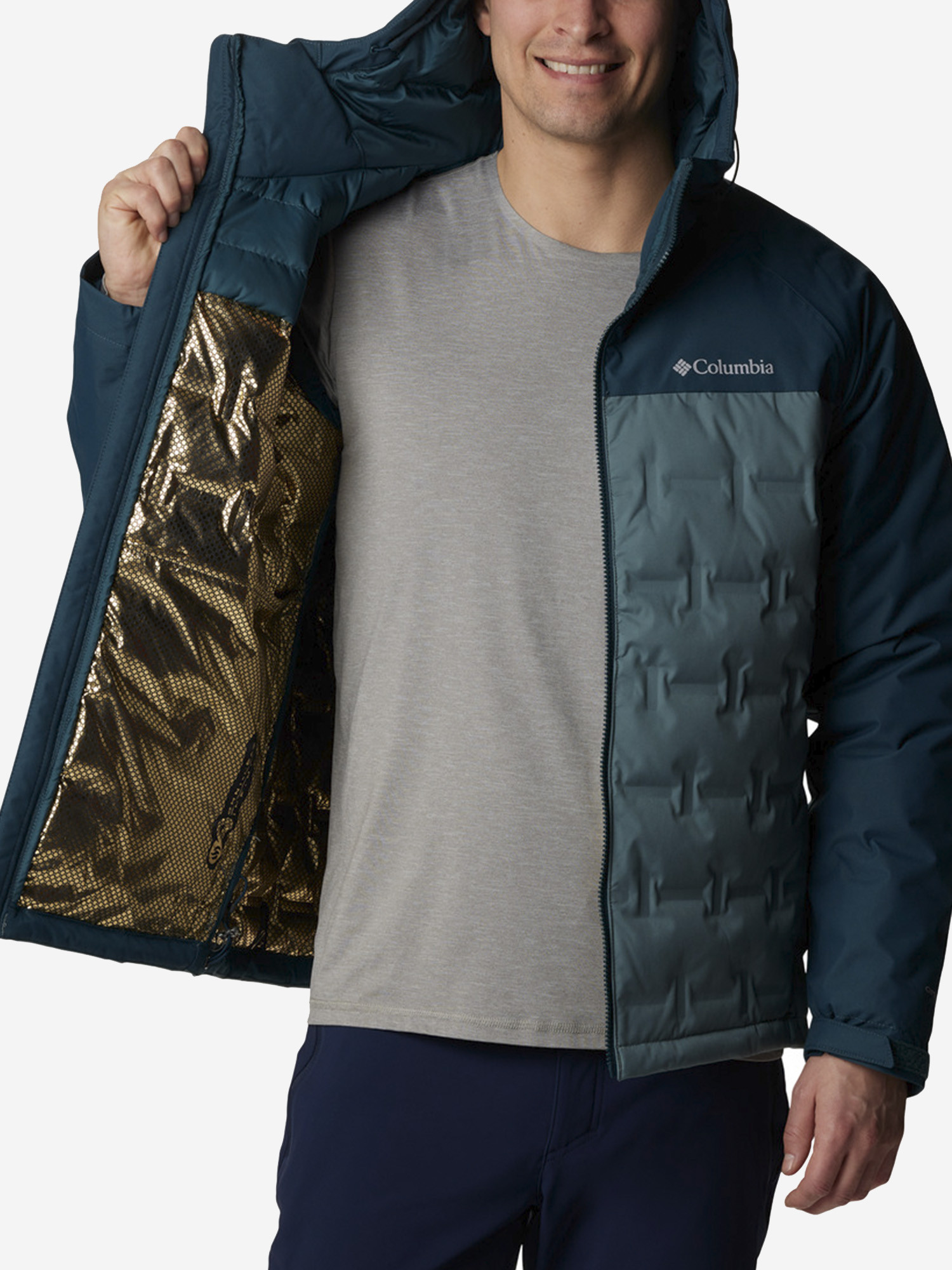 Пуховик чоловічий Columbia Grand Trek II Down Hooded Jacket