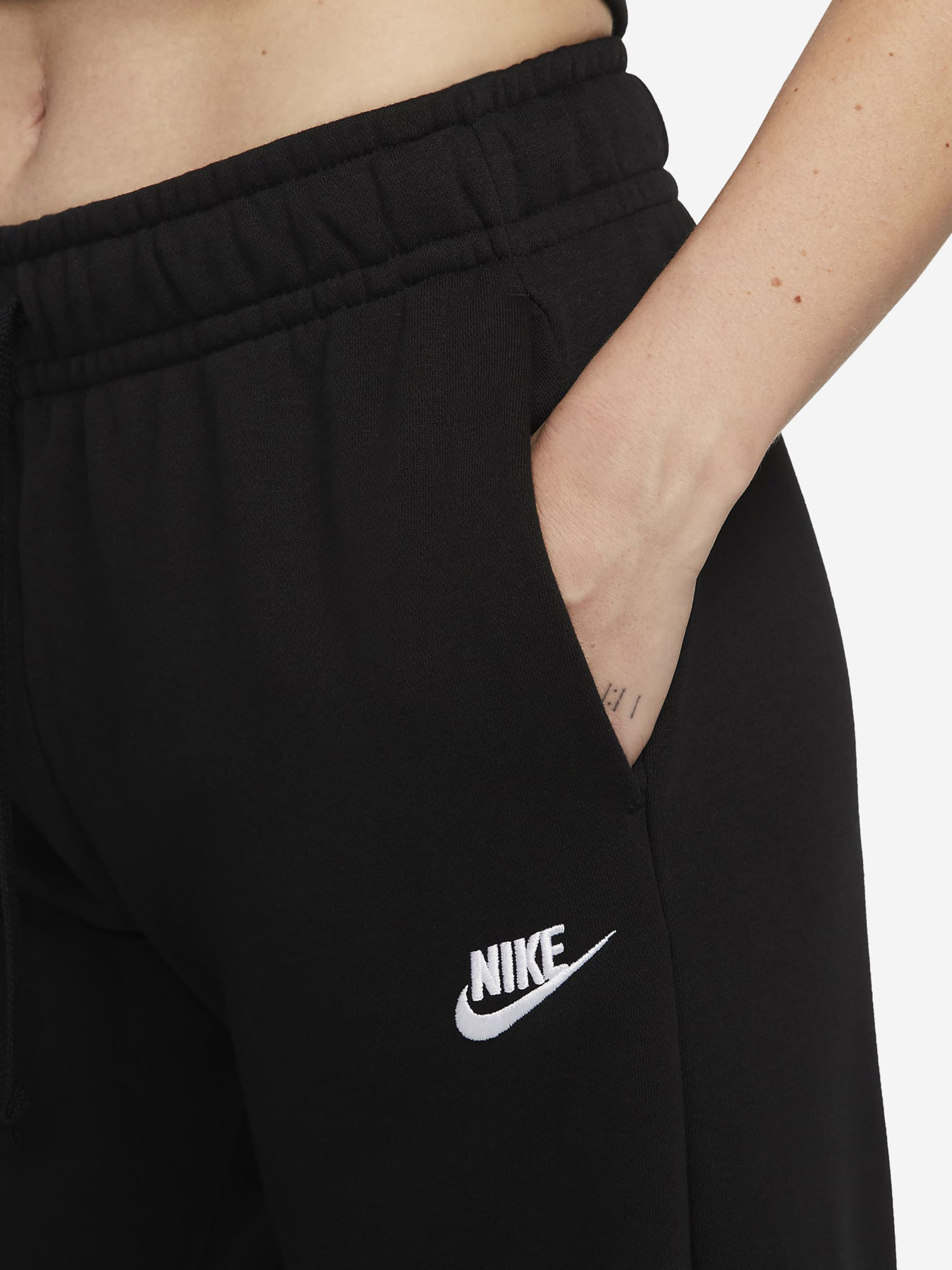 Штани жіночі Nike Sportswear Club Fleece Mid-Rise Pant Wide
