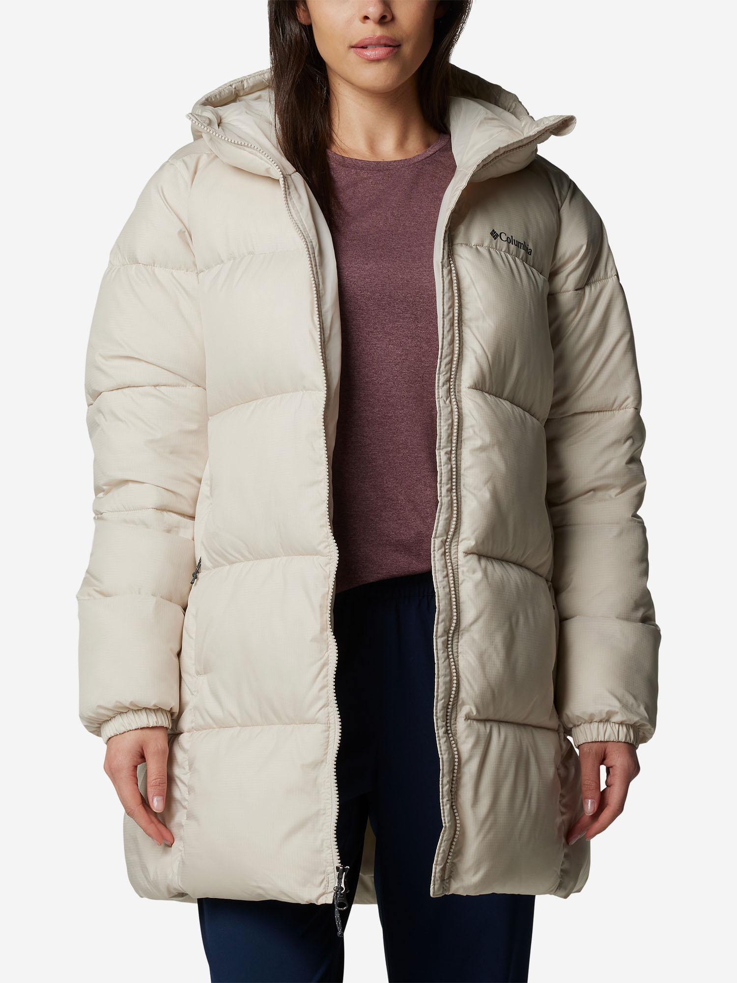 Куртка утепленная женская Columbia Puffect II Mid Hooded Jacket