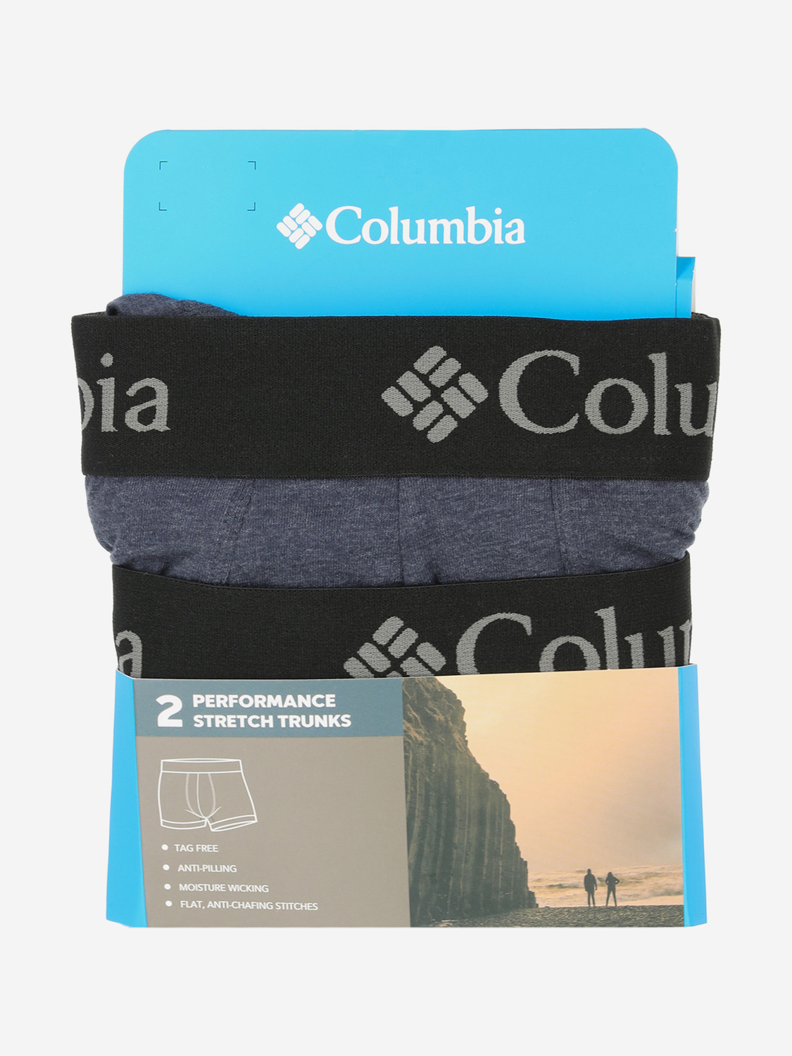 Труси чоловічі Columbia Performance Cotton Stretch Melange, 2 штуки