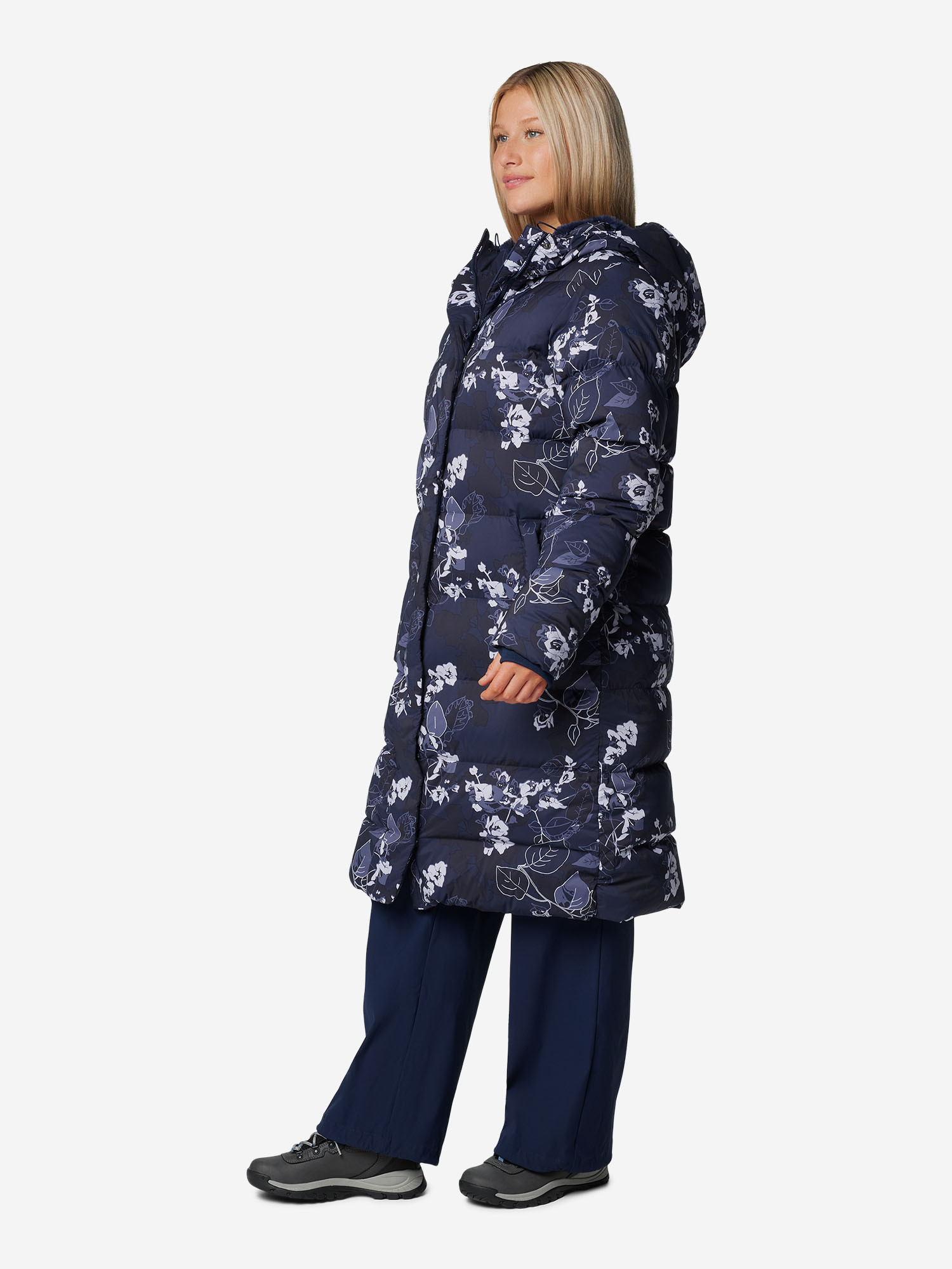 Пуховик жіночий Columbia Boundless Days Print Long Down Jkt