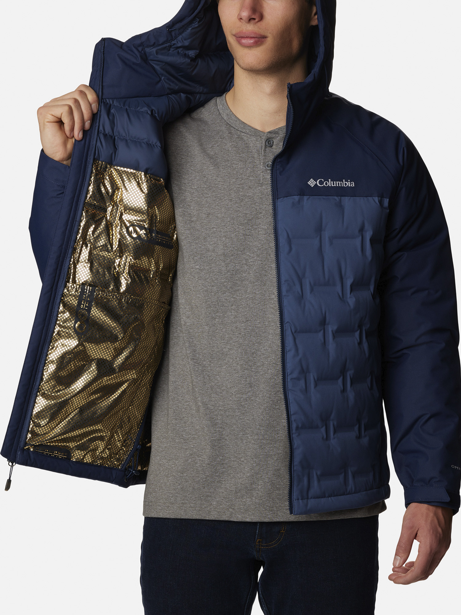 Пуховик чоловічий Columbia Grand Trek III Down Hooded Jacket