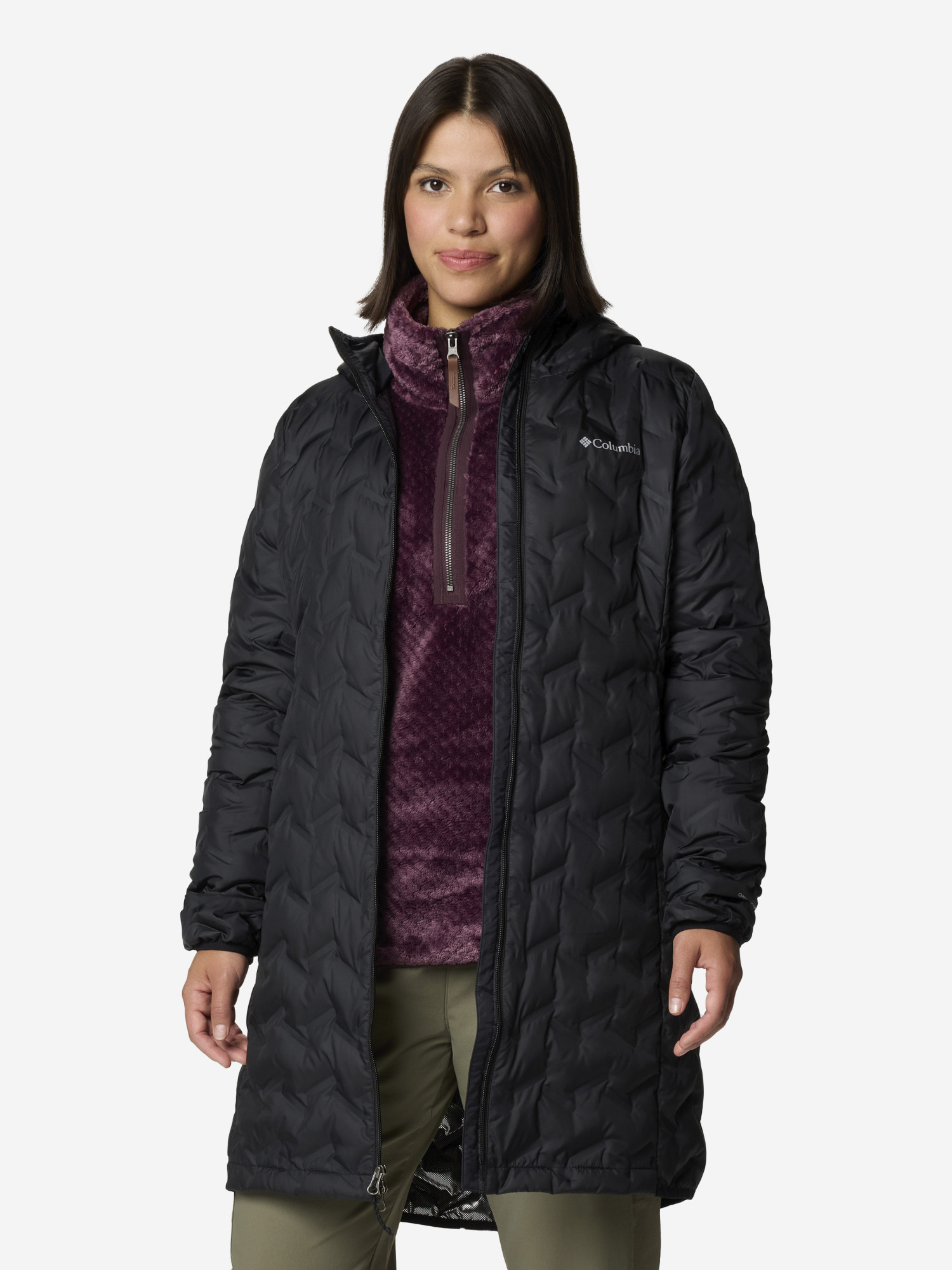 Пуховик жіночий Columbia Delta Ridge II Long Down Jacket