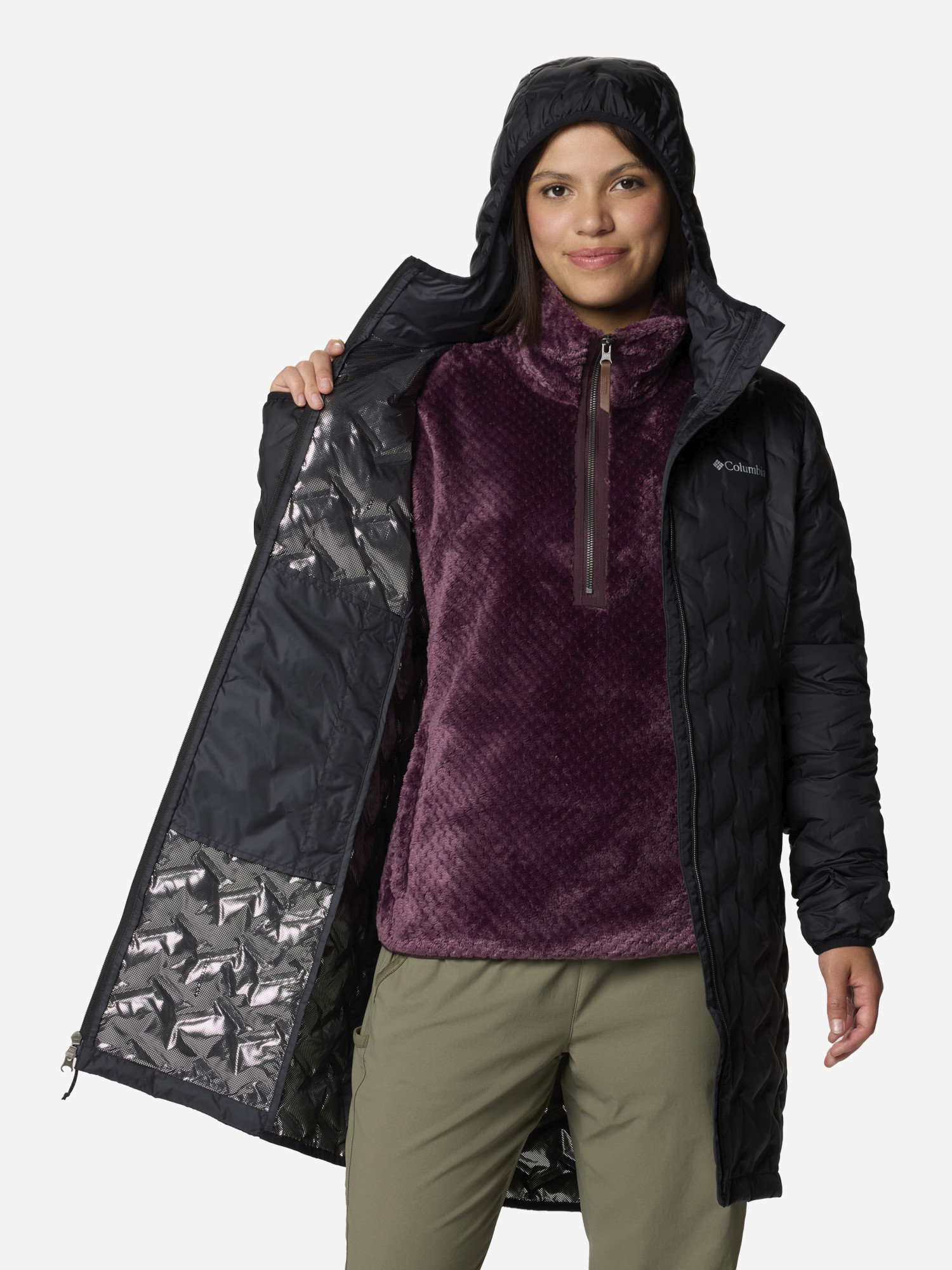 Пуховик жіночий Columbia Delta Ridge II Long Down Jacket