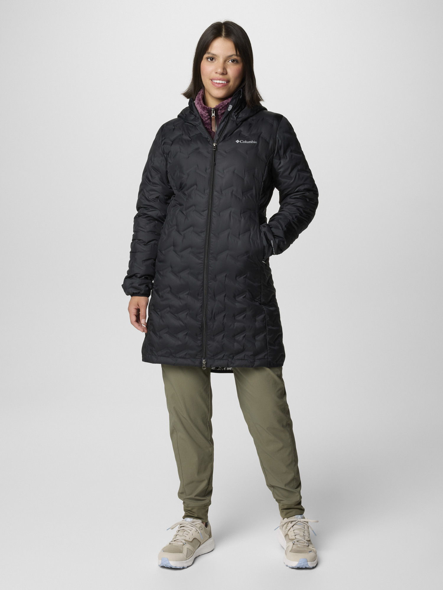 Пуховик жіночий Columbia Delta Ridge II Long Down Jacket