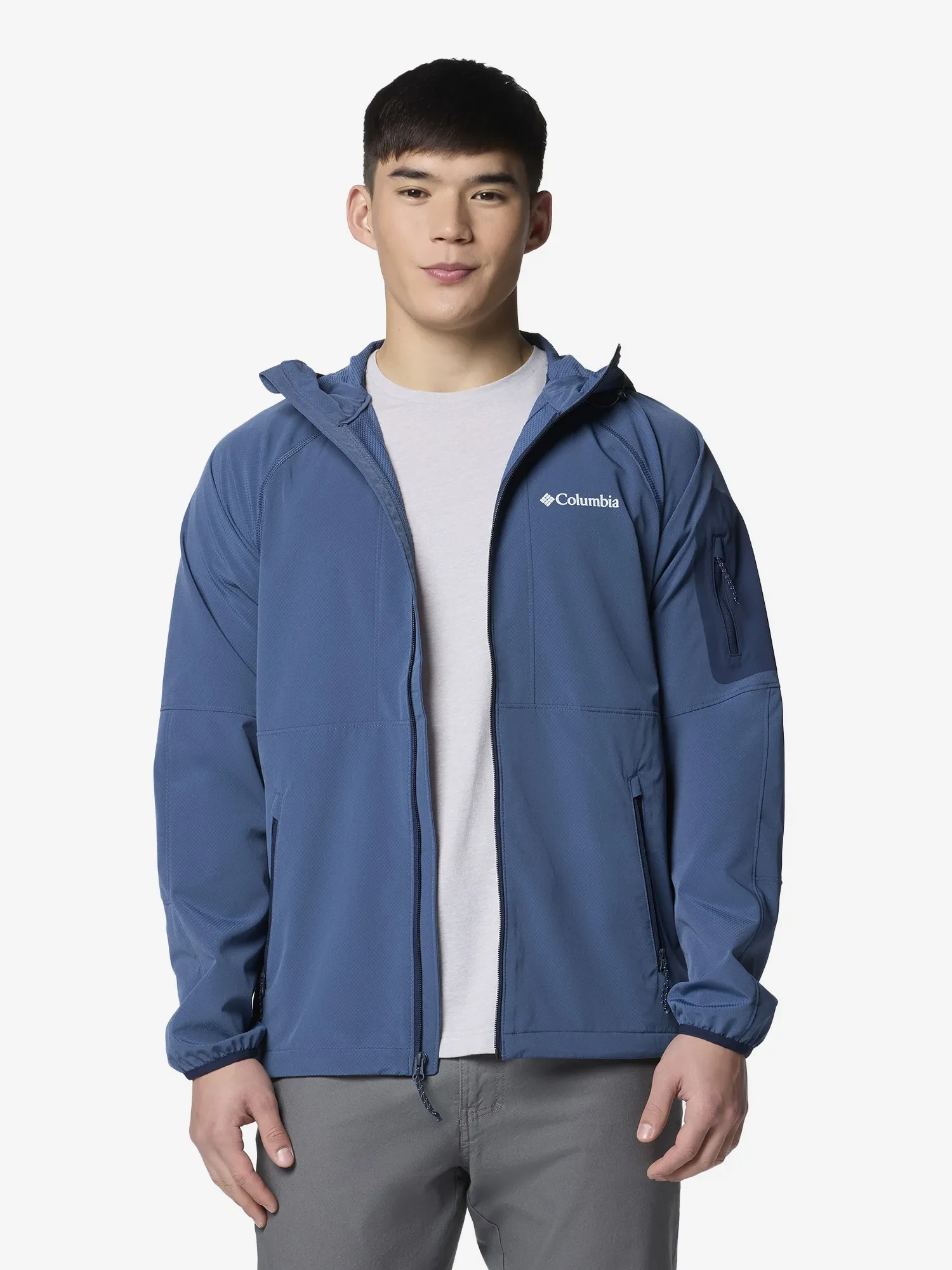 Куртка софтшелл мужская Columbia Tall Heights II Hooded Softshell
