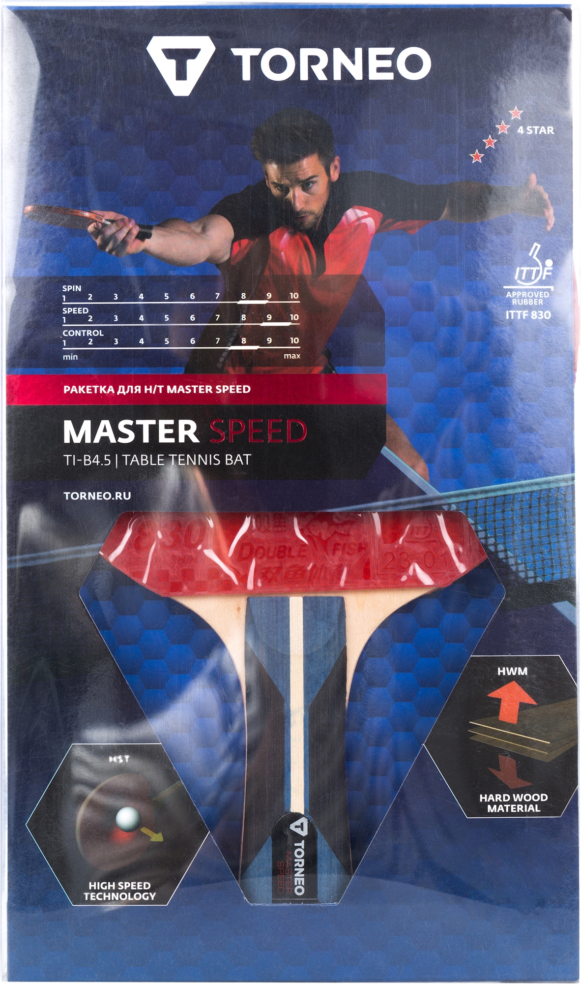 Ракетка для настільного тенісу Torneo Master Speed