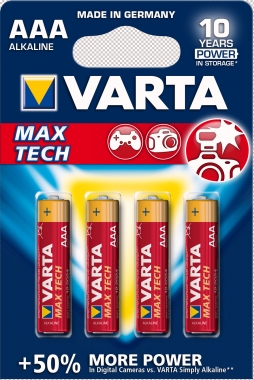 Батарейки Varta Micro Max-Tech Spo Blister Купити в Athletics