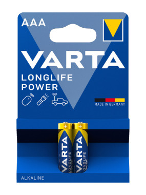Батарейки Varta LONGLIFE POWER AAA BLI, 2 шт Купити в Athletics