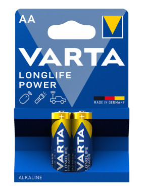 Батарейки Varta LONGLIFE POWER AA BLI, 2 шт Купить в Athletics