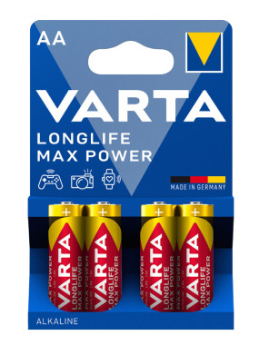 Батарейки Varta LONGLIFE MAX POWER AA BLI, 4 шт Купить в Athletics