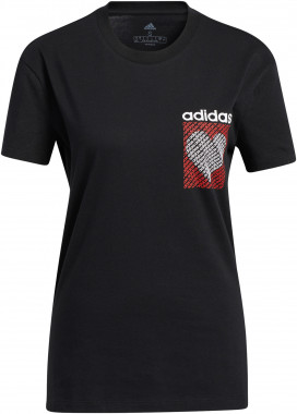 Футболка женская adidas Heart Graphic Tee Купить в Athletics