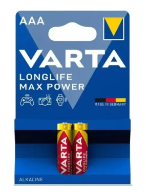 Батарейки Varta LONGLIFE MAX POWER AAA BLI, 2 шт Купить в Athletics